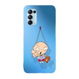Husa compatibila cu Oppo A54 5G model Stewie Griffin Swing, Silicon, TPU, Viceversa, Transparent, Carcasa
