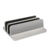 STAND SPACER vertical, notebook 14/17&quot;, dublu, protectie impotriva zgarieturilor, latime ajustabila, argintiu, aluminiu sablat, &quot;SPS-Vertical&quot;