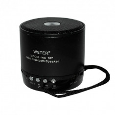 Boxa portabila Bluetooth 3W, radio FM, slot TF Jack 3.5 mm, microfon, difuzor 4 ohmi foto