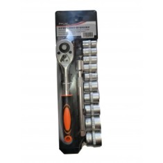 Chei tubulare 12 piese cu clichet 3/8 - set