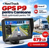 Navigatie GPS Camioane GPS NaviTruck P9 2026 ,suport de bord,ecran de 9 inch,parasolar IGO PRIMO FULL EUROPA 2026, 7, Toata Europa, Fara actualizare