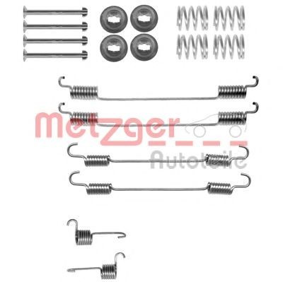 Set accesorii, sabot de frana DACIA DUSTER (2010 - 2016) METZGER 105-0021