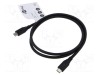 Cablu USB 4.0 Goobay USB-C 1m negru 20Gbps Power Delivery