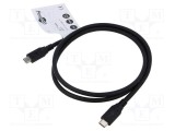 Cablu USB 4.0 Goobay USB-C 1m negru 20Gbps Power Delivery