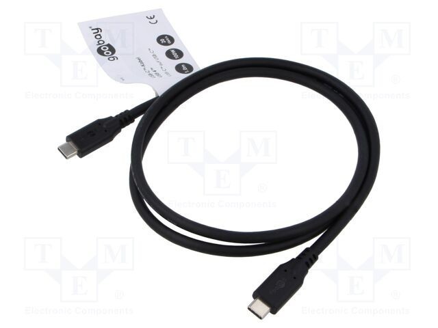 Cablu USB 4.0 Goobay USB-C 1m negru 20Gbps Power Delivery