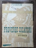Jules Perahim - Proverbe si zicatori, 20 linogravuri ( prefata Geo Bogza), 1957