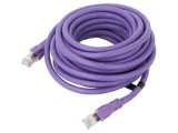 Patch cord S/FTP 6a litat OFC PVC violet 6m 26AWG