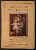 ✝ 1945 Viata si Minunile SFANTULUI ANTON de PADOVA si NOVENA. carte rugaciuni