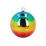 Glob disco curcubeu, diametru 20 cm, decor petrecere