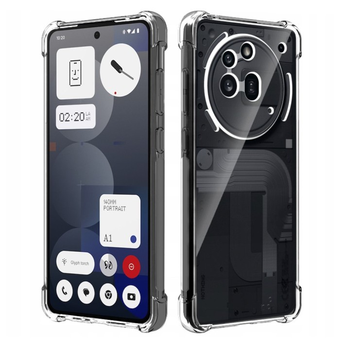 Husa antisoc pentru nothing phone (3a) pro, airbag pro, 4 colturi ranforsate, clear