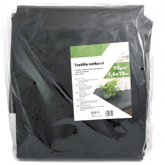 Folie antiburuieni, Strend Pro Garden B1304, densitate 50 g/m2, dimensiune 1.6x10 m, neagra, netesuta foto