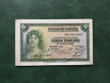 SPANIA 5 PESETAS 1935 XF+++