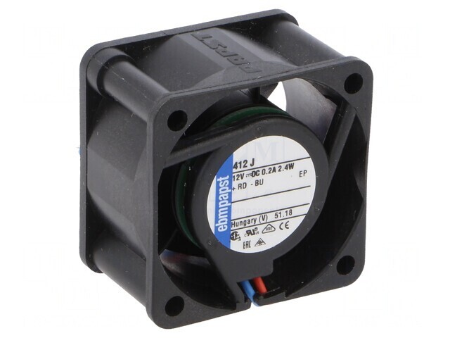 Ventilator DC axial 12V 40x40x25mm 19m3/h 39dBA cu bilă