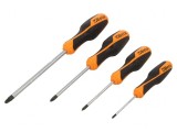 Set Șurubelnițe Pozidriv PZ0-PZ3, 4 Bucăți