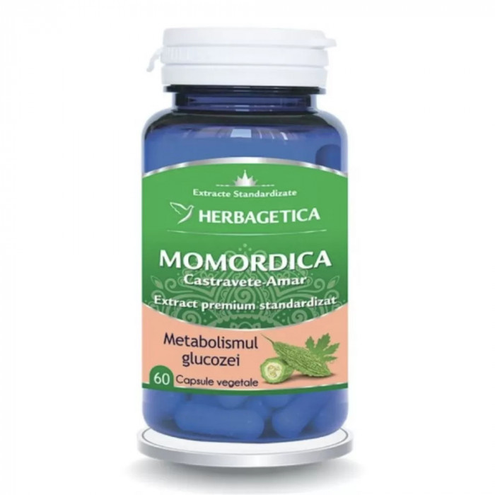 Herbagetica Momordica Extract Castravete Amar -cps. x 60