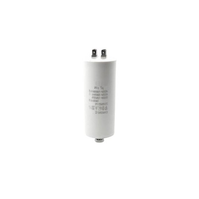 Condensator Pornire Motor elSales ELS-CBB60-P8, Putere 8 uf, Tensiune 450 V, 4 Pini, Forma Cilindru, Alb foto