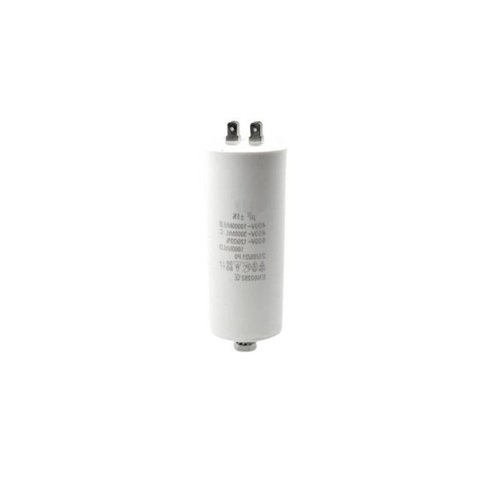 Condensator Pornire Motor elSales ELS-CBB60-P8, Putere 8 uf, Tensiune 450 V, 4 Pini, Forma Cilindru, Alb