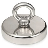 Cumpara ieftin Magnet pentru pescuit, neodim, diametru 90 mm, forta de tractiune 350 kg