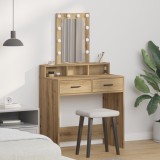 vidaXL Masă de Machiaj cu sertar Maro 79 x 41 x 140 cm Lemn compozit 865171