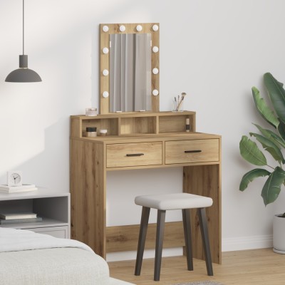 vidaXL Masă de Machiaj cu sertar Maro 79 x 41 x 140 cm Lemn compozit 865171 foto