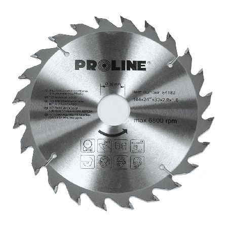 Disc circular pentru lemn cu dinti vidia 184mm / 24d.