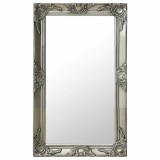 Cumpara ieftin Oglinda de perete in stil baroc, argintiu, 50 x 80 cm