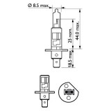 Bec Far H1 55W 12V X-Treme Vision Pro150 (Blister) Philips 95250 12258XVPB1