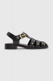 Cumpara ieftin AllSaints sandale de piele Nelly Stud femei, culoarea negru, W028FA