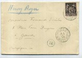 France 1899 Postal History Rare Cover Paris to Gand Belgium D.573