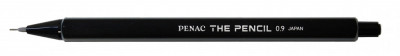 Creion Mecanic Penac The Pencil, Rubber Grip, 0.9mm, Varf Plastic - Corp Negru foto