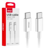 Cablu de &icirc;ncărcare USB-C - USB-C 60W 100cm FullLINK AMIO-03896