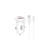 Incarcator auto mini USB 30W USB Type-C USB-A cu cablu 1m Type-C Cod: XO-CC69-NB103 Automotive TrustedCars, Oem