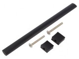 Suport aluminiu negru mat 30,5mm H, 212mm L, 15,5mm W cu manetă