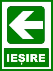 Placuta pentru iesire cu directie in stanga foto