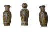 7 Seturi de Vaze din Ceramică Artistică, 33x13cm, Spiritul Japoniei, 21 de bucăți, Oem