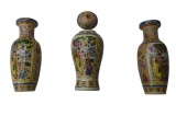 Cumpara ieftin 2 Seturi de Vaze din Ceramică Artistică, 33x13cm, Spiritul Japoniei, 6 bucăți