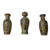 2 Seturi de Vaze din Ceramică Artistică, 33x13cm, Spiritul Japoniei, 6 bucăți