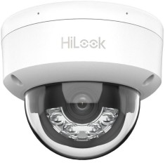 Camera supraveghere dome IP Hikvision HiLook IPC-D120HA-LU, 2MP, 2.8mm, Iluminare duala, Microfon, PoE, IP67, IK08 SafetyGuard Surveillance