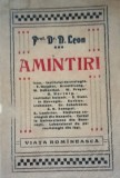 Amintiri Dr. N. Leon/ 1922