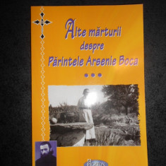 ALTE MARTURII DESPRE PARINTELE ARSENIE BOCA (2008)