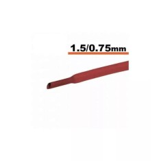 Tub termocontractibil rosu 1.5mm/ 0.75mm 0.5m