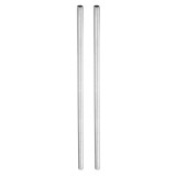 Cumpara ieftin Țeavă pentru lampă, duză, pachet de 2 bucăți, 32 cm, filet M10, pas de 1 mm, țevă placată cu zinc, piese pentru lampă &ndash; argintiu