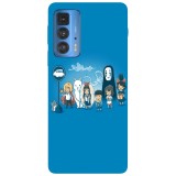 Husa compatibila cu Motorola Moto G22 model Totoro, Mononoke and Ponyo Studio Ghibli, Silicon, TPU, Viceversa