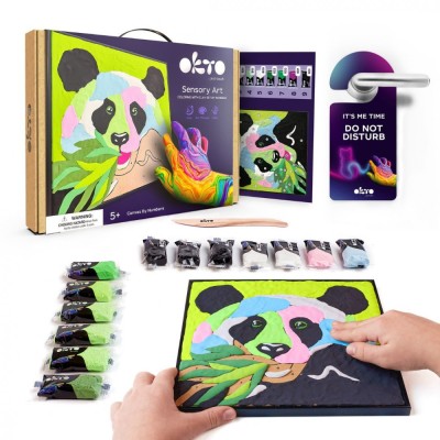 Set pictura cu argila usoara, 29 29 cm - Panda foto