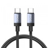 Cablu Date si Incarcare USB-C - USB-C BWOO BO-X401CC, 65W, 1m, Negru