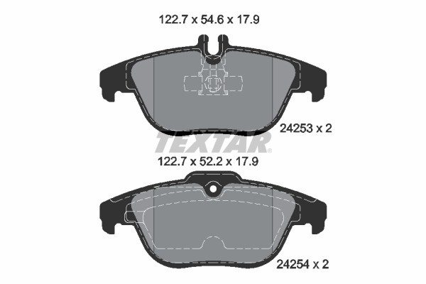 Set placute frana TEXTAR 2425301