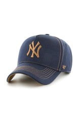 47 brand șapcă de baseball din bumbac MLB New York Yankees culoarea bleumarin, B-CONDT17GWS-NY