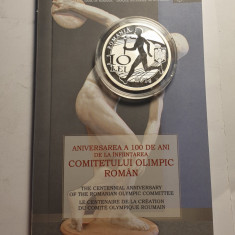 BNR 10 lei 2014 Comitetul Olimpic Roman Rara Tiraj 250 Bucati