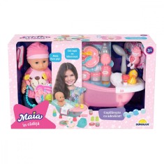 Set de joaca cu papusa Maia in cadita