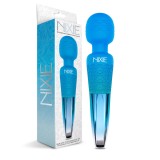 Cumpara ieftin Aparat Masaj Nixie Rechargeable Wand Massager, Blue Ombre Metallic, 8 Viteze, 20 Vibratii